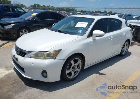 2011 Lexus Ct 200H Premium из США, поврежденный, VIN JTHKD5BH2B2020642